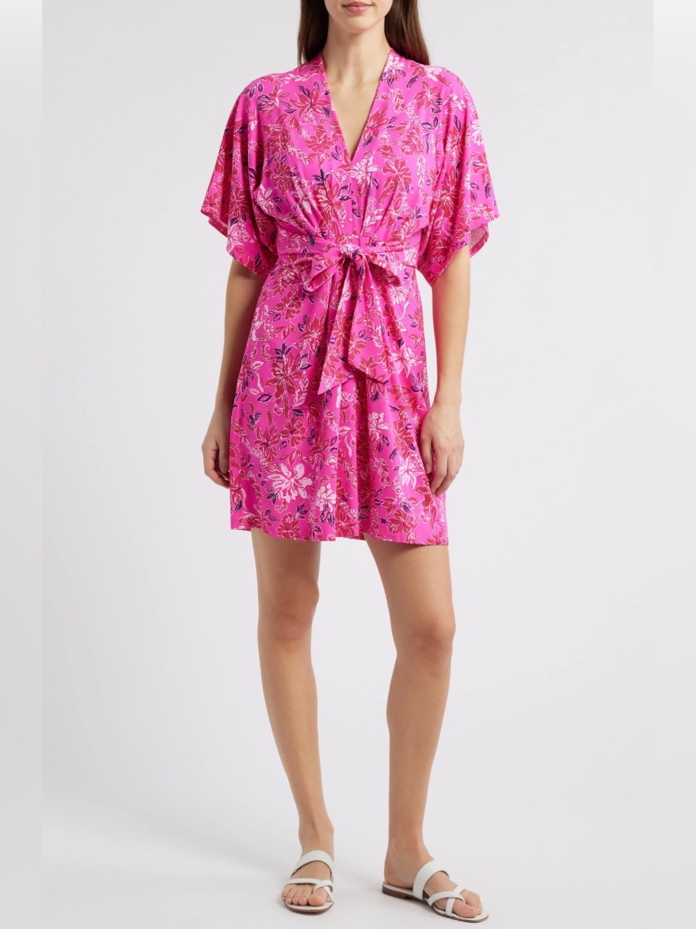 Lilly Pulitzer Wisteria Floral Tie Front Dress